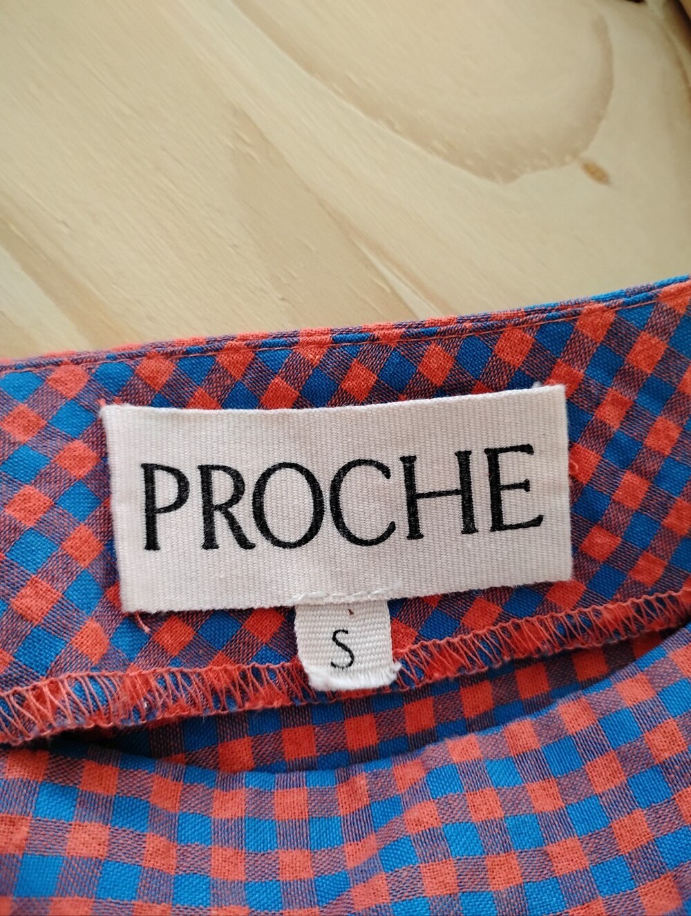 Proche Red And Blue Gingham Dress - Picture 4 of 4
